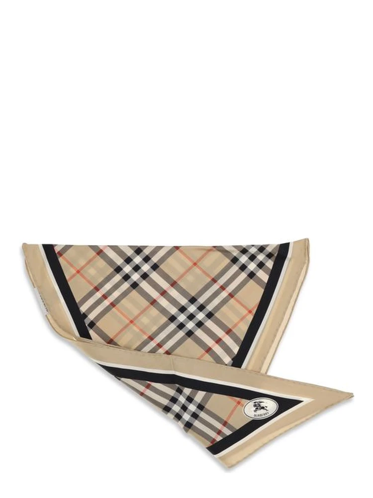 Beige Silk Scarf