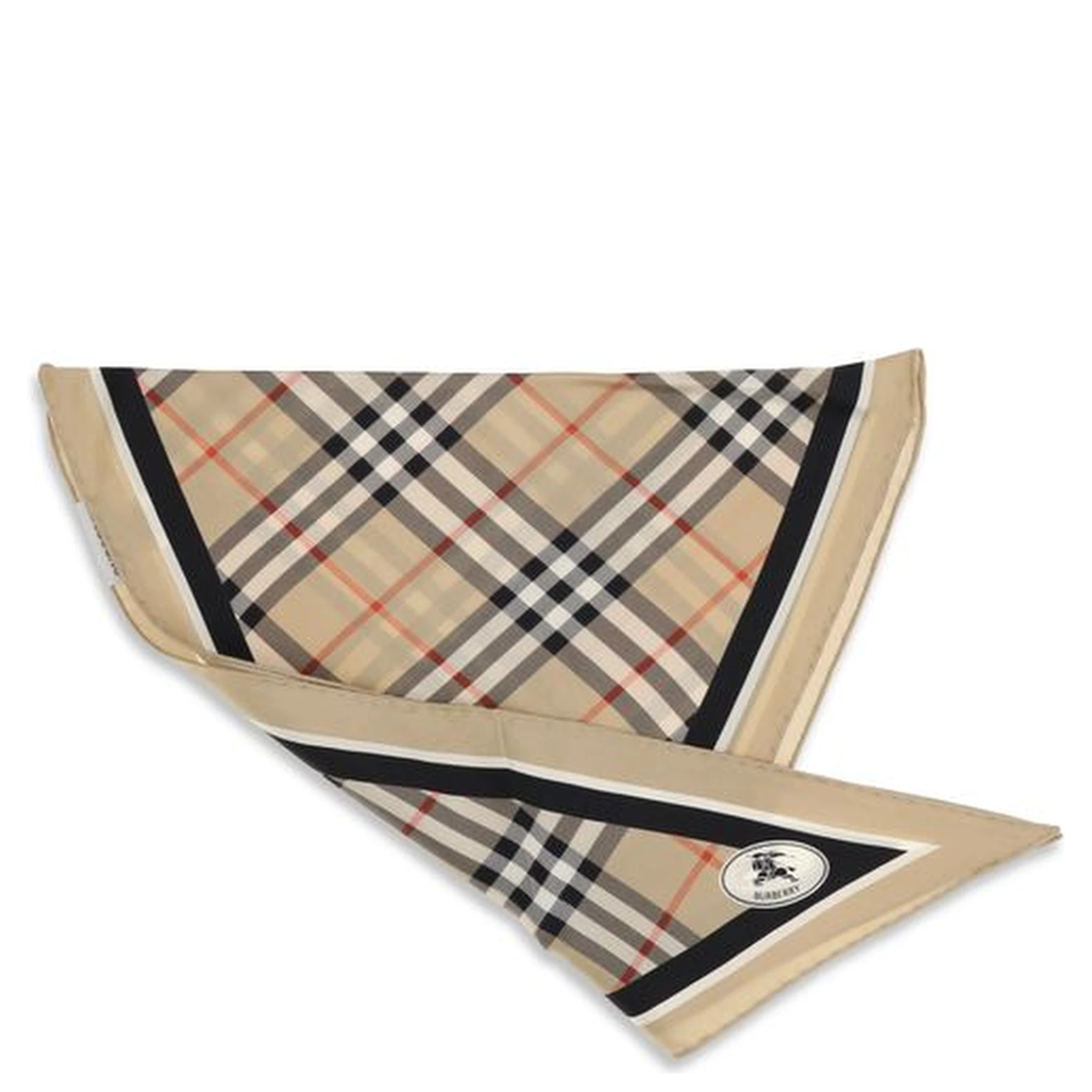 Beige Silk Scarf