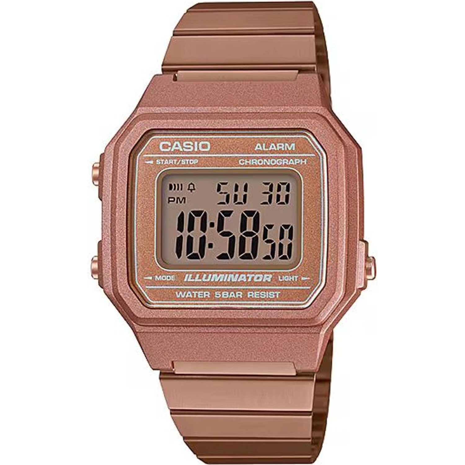 Multicolor Stainless Steel Digital Watch