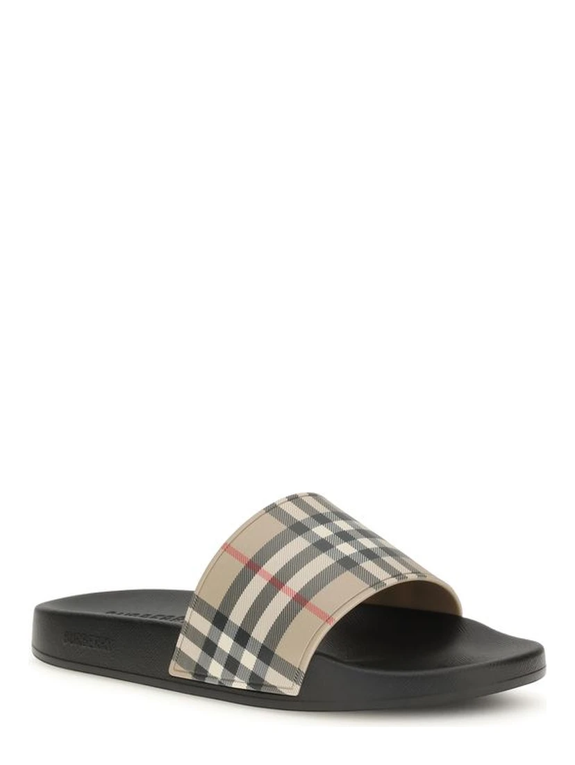 Black Rubber Slides