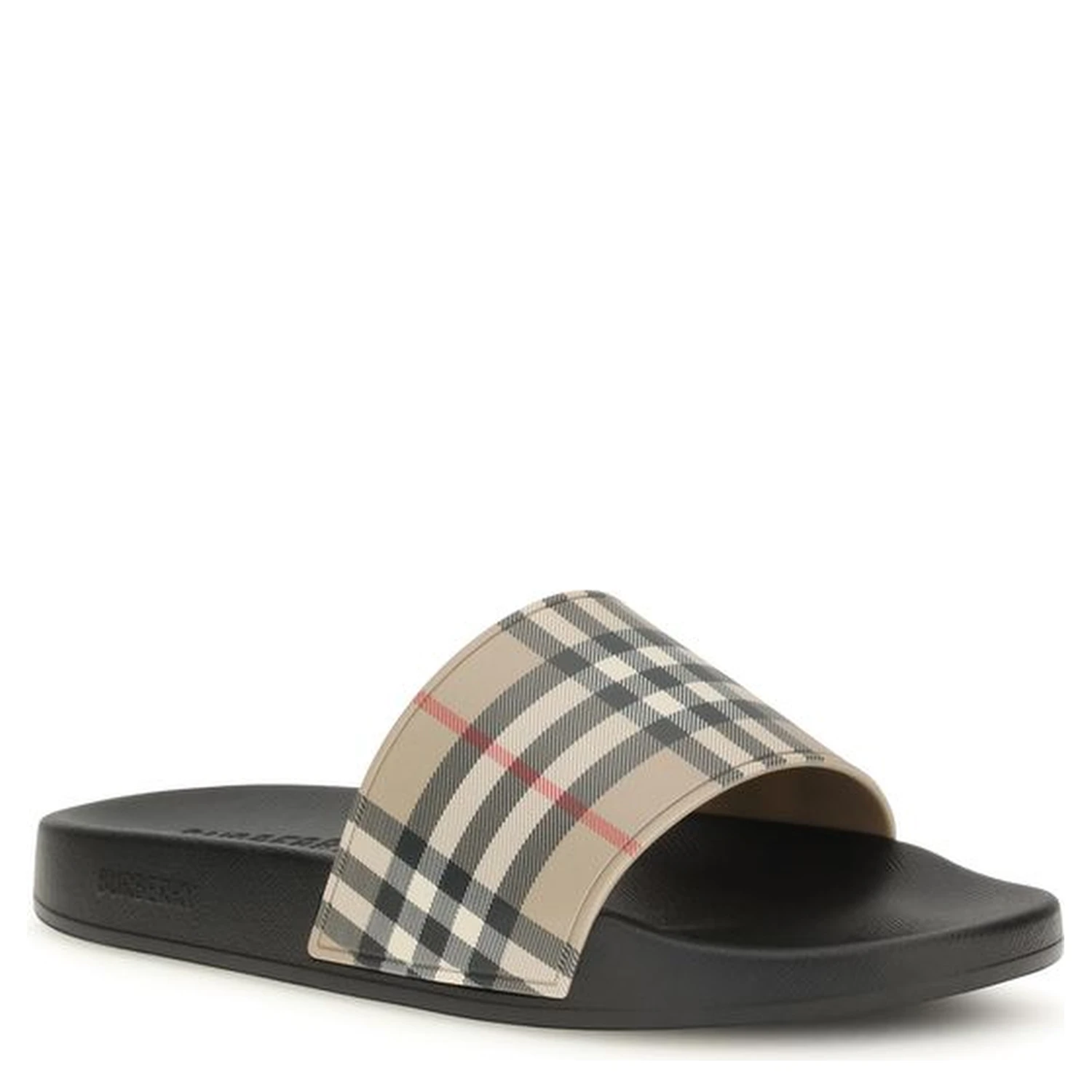 Black Rubber Slides