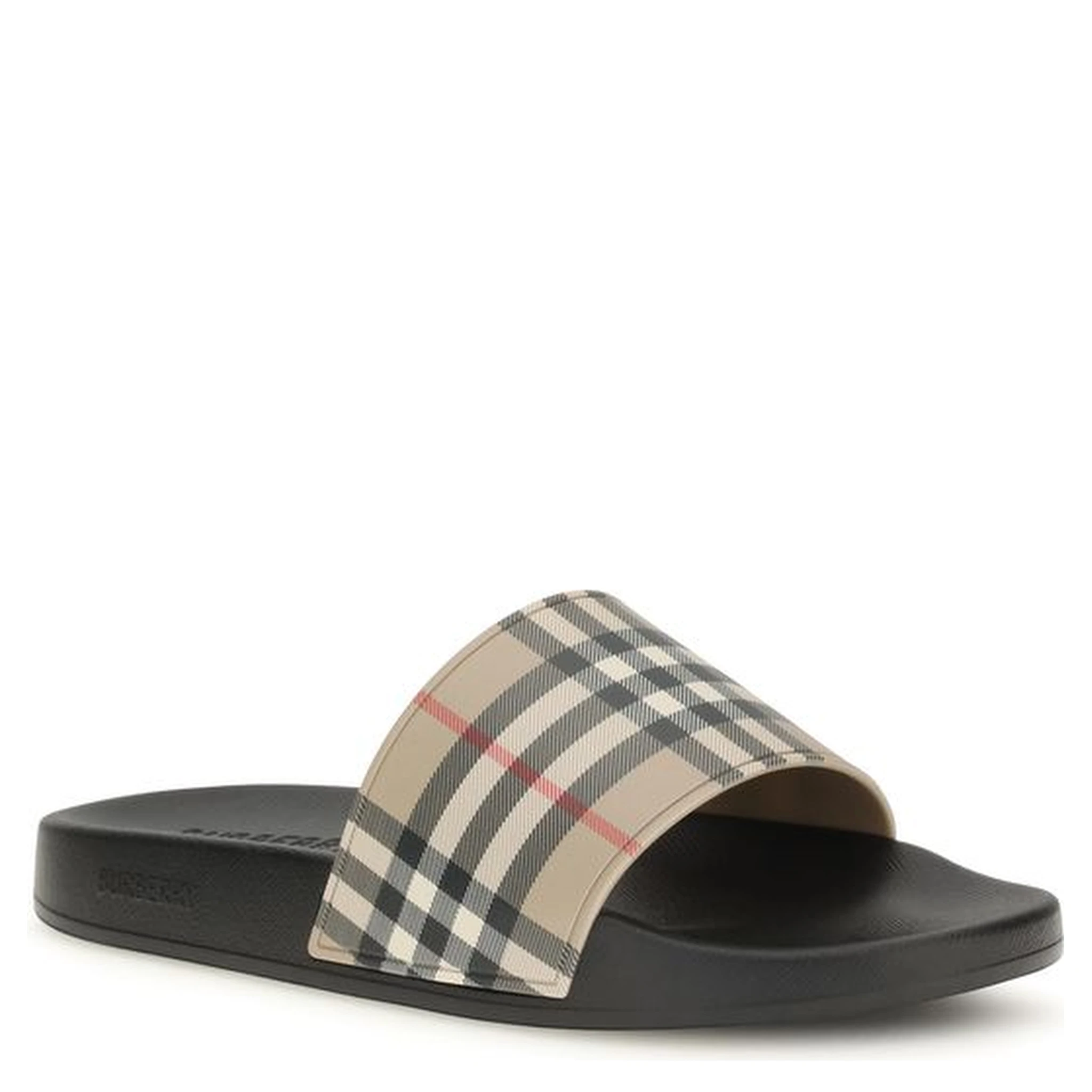 Black Rubber Slides