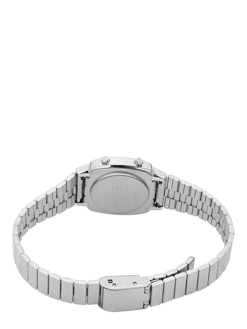 Silver Stainless Steel Digital Watch