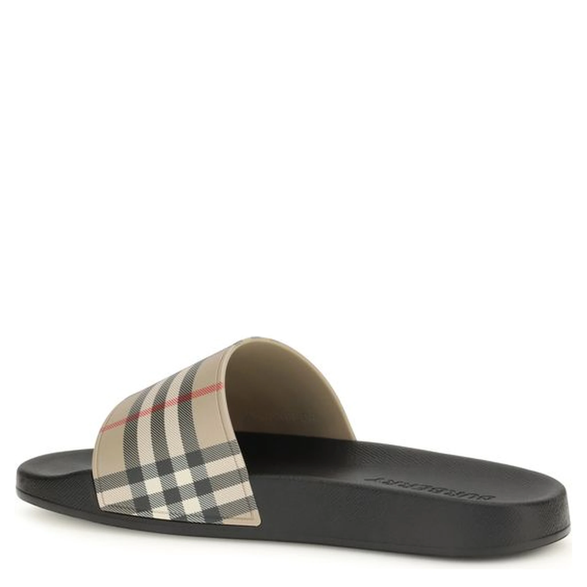 Black Rubber Slides
