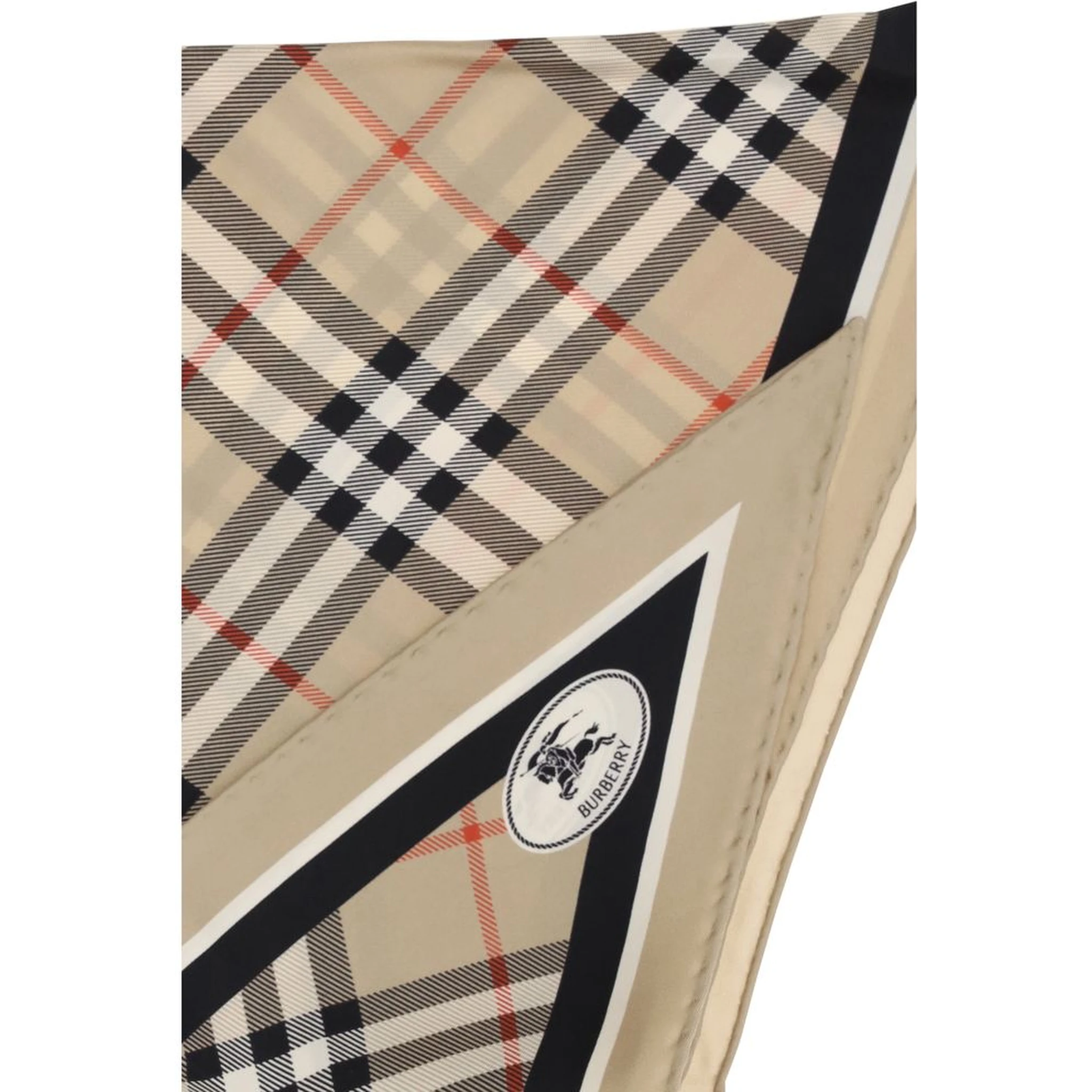 Beige Silk Scarf