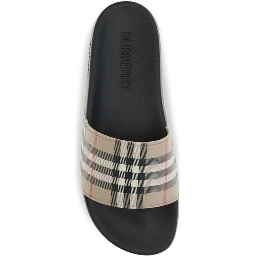 Black Rubber Slides