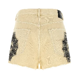 Beige Cotton Bermuda Shorts