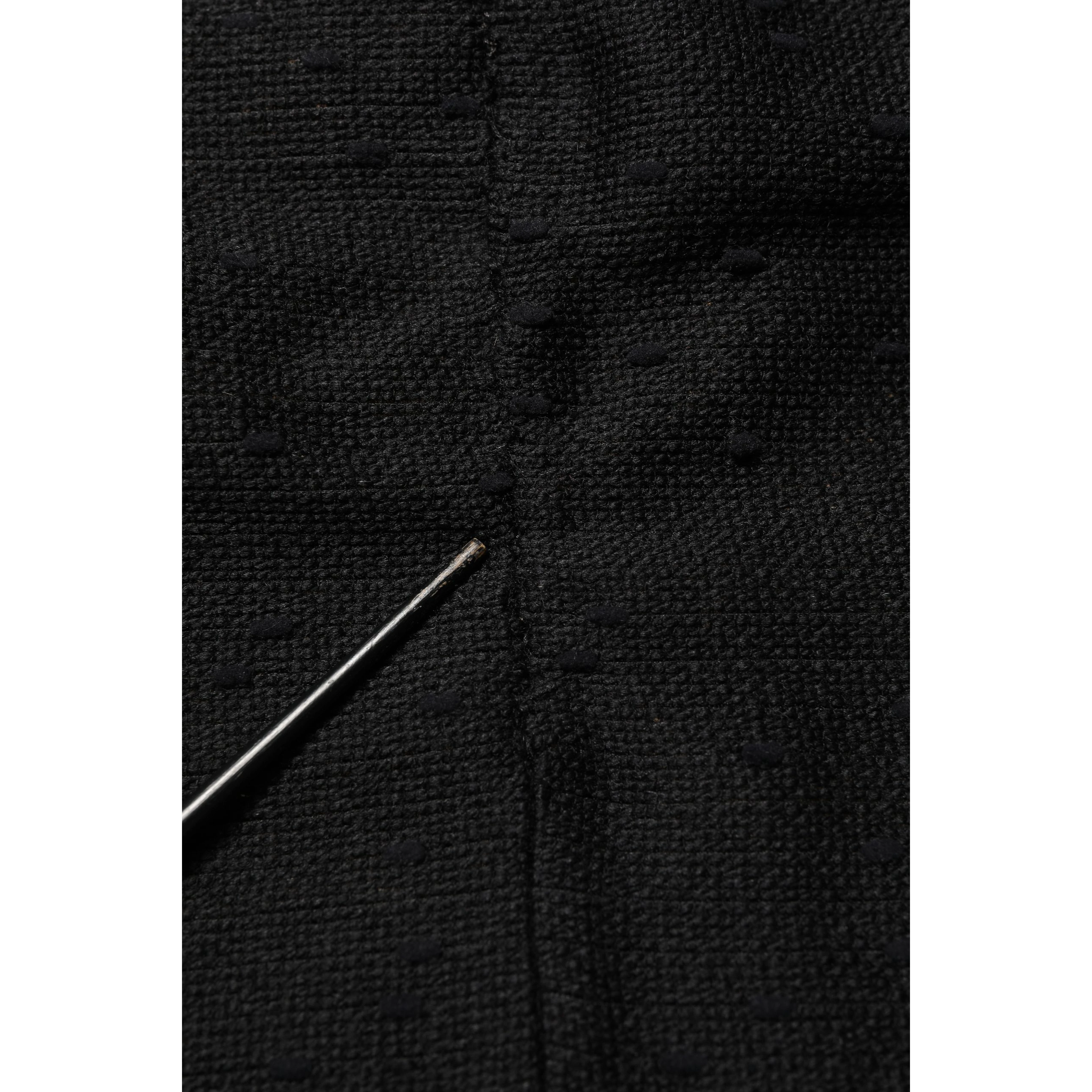 Black High Waist Pencil Cut Knee Length Skirt