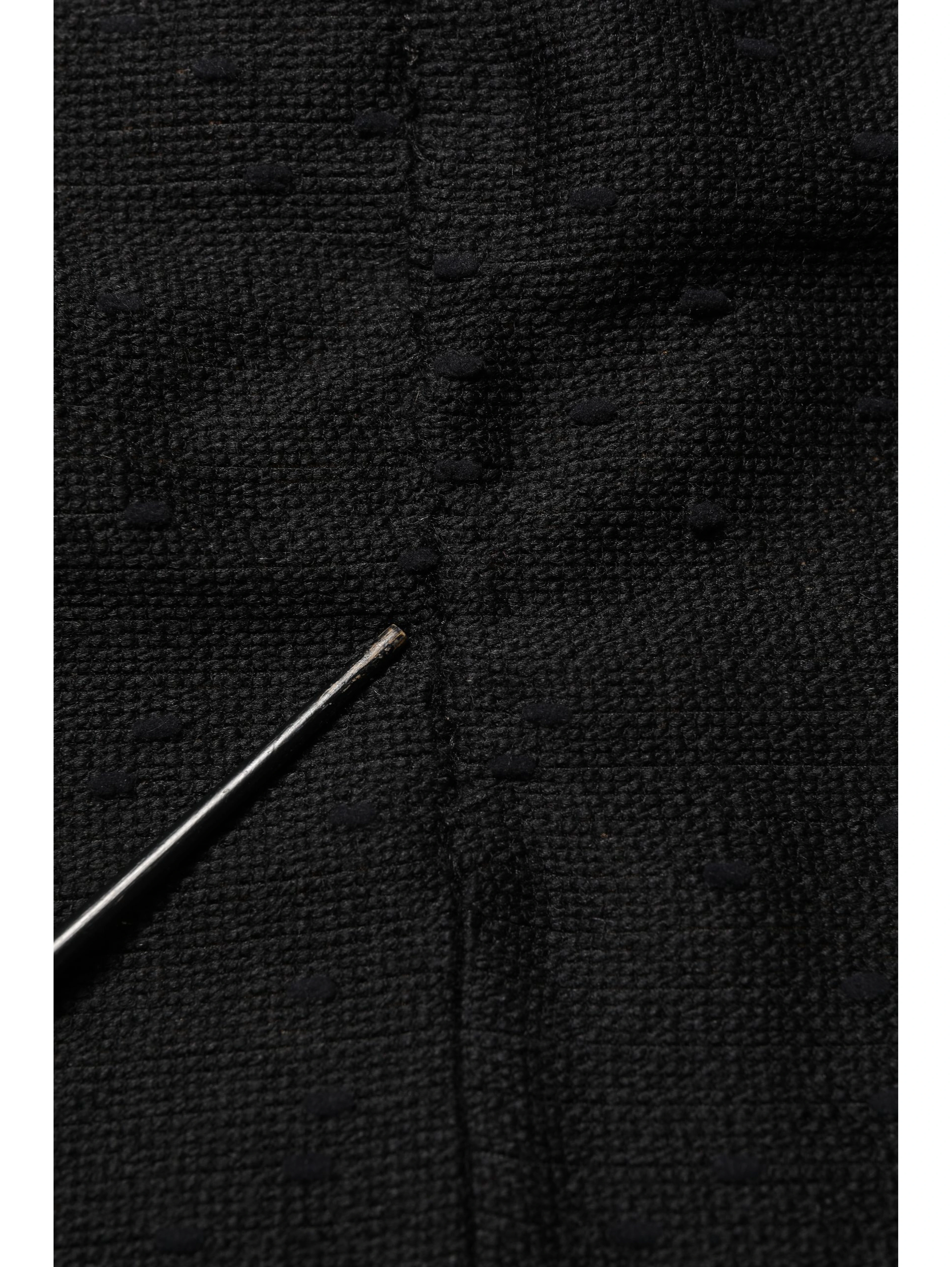 Black High Waist Pencil Cut Knee Length Skirt