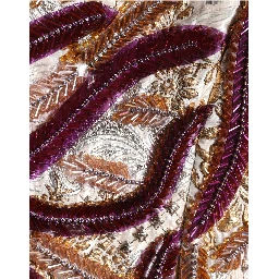Multicolor Sequin MidWaist A-line Mini Skirt