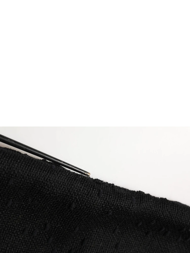 Black High Waist Pencil Cut Knee Length Skirt alternative
