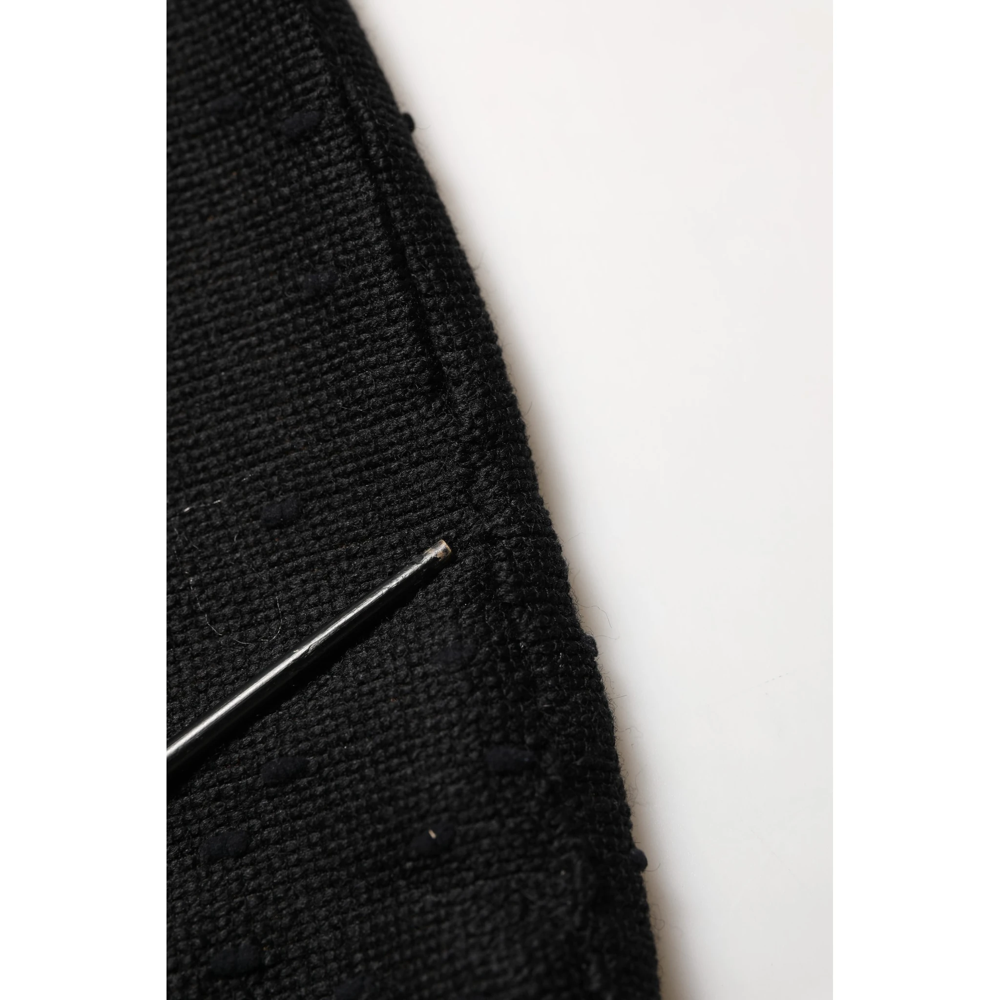 Black High Waist Pencil Cut Knee Length Skirt