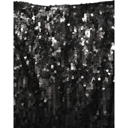Black Sequin High Waist Pencil Midi Skirt