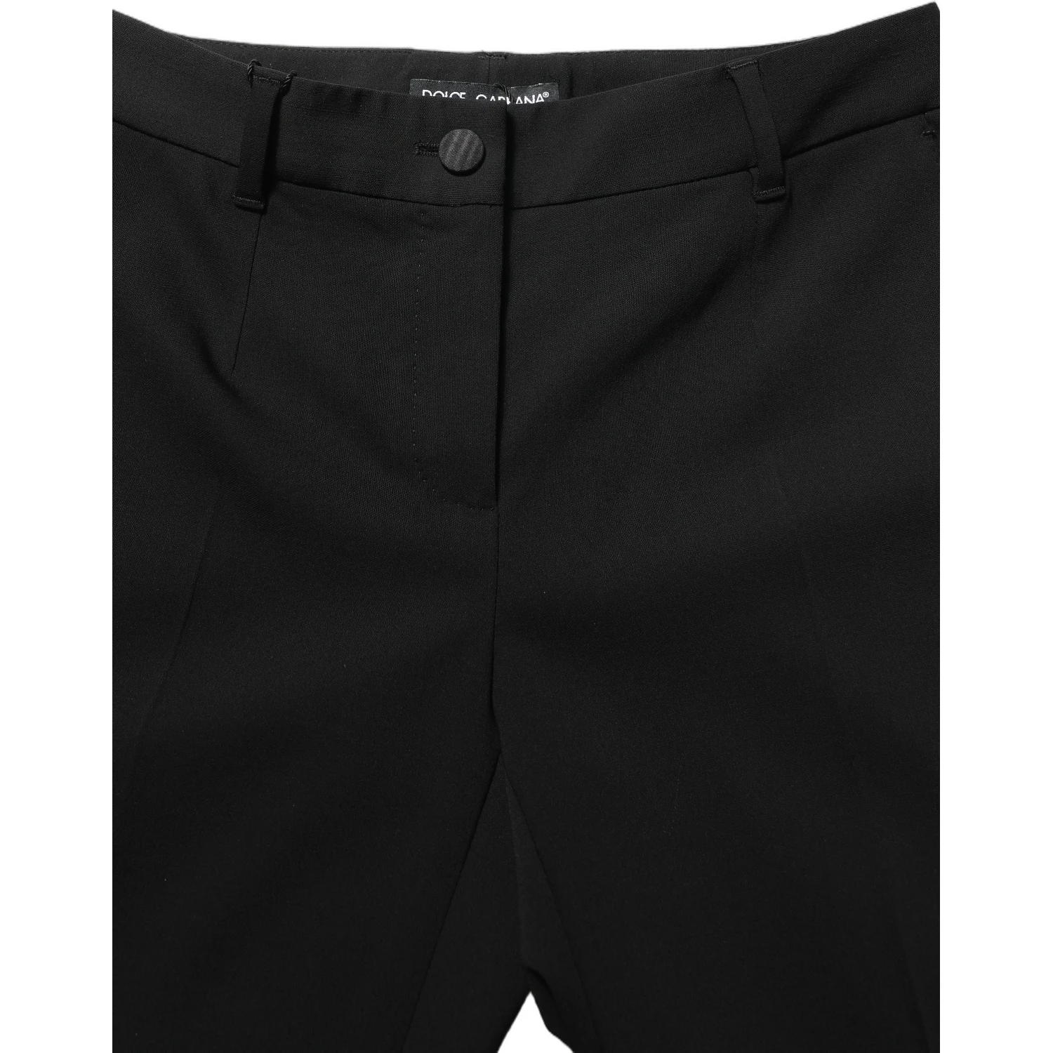 Black HighWaist Straight Dress Trouser Pants