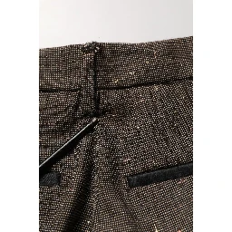 Dark Brown HighWaist Tapered Trouser Pants