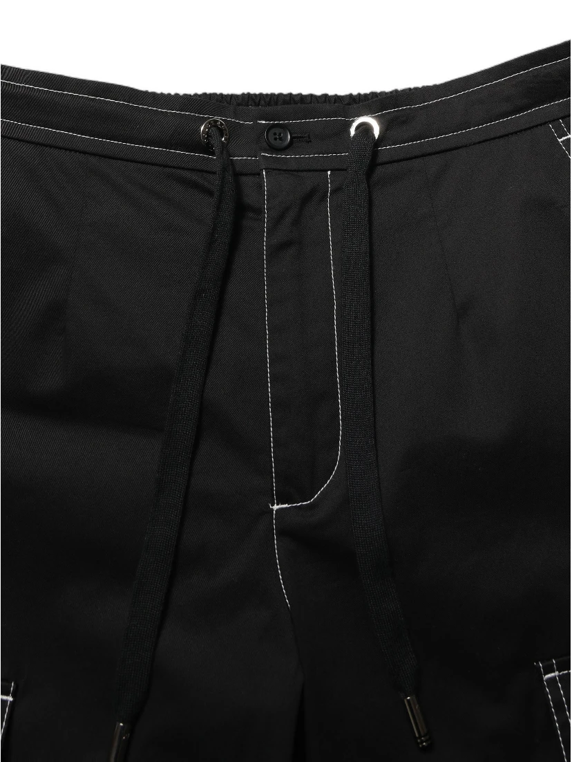 Black Vibe Cargo High Waist Straight Pants