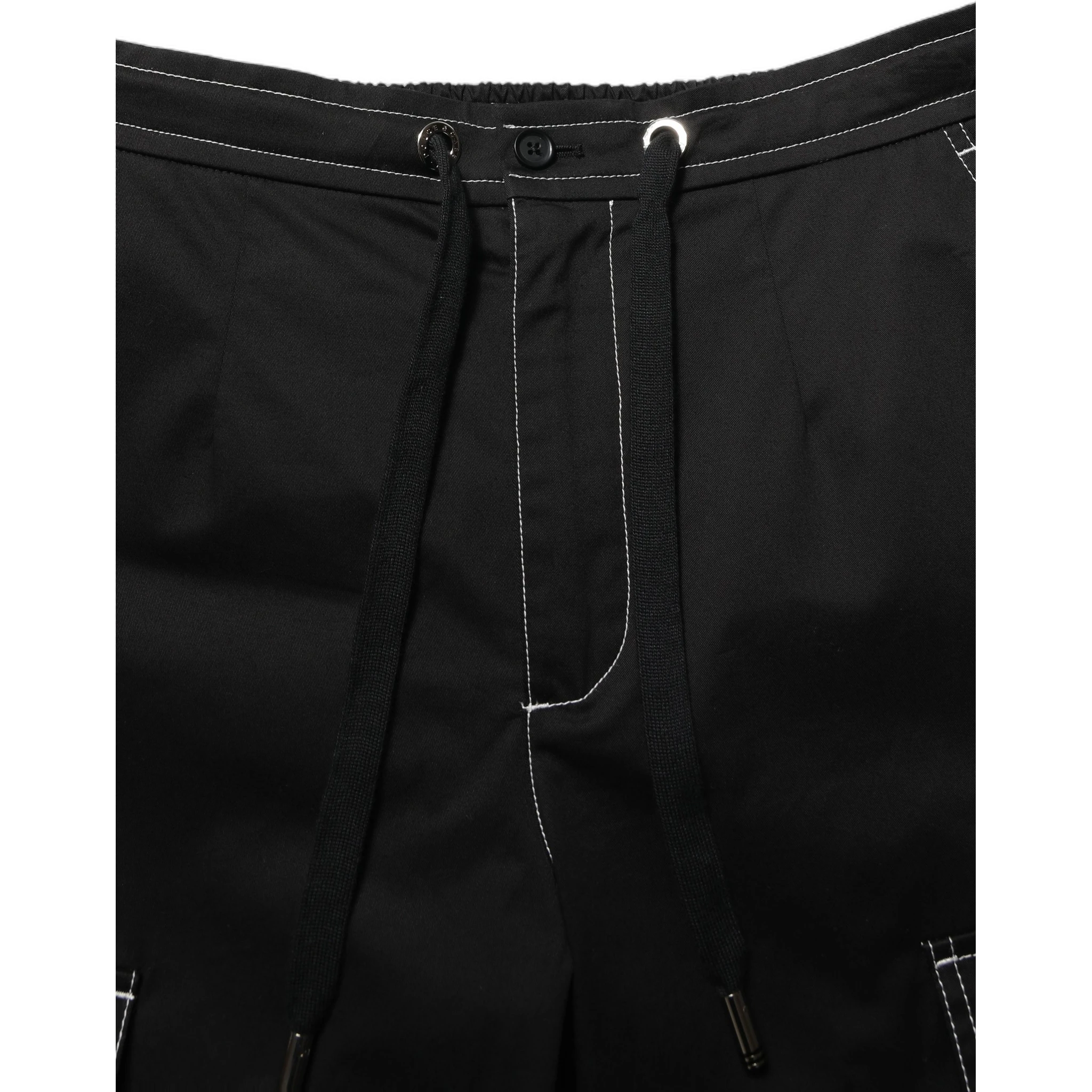 Black Vibe Cargo High Waist Straight Pants
