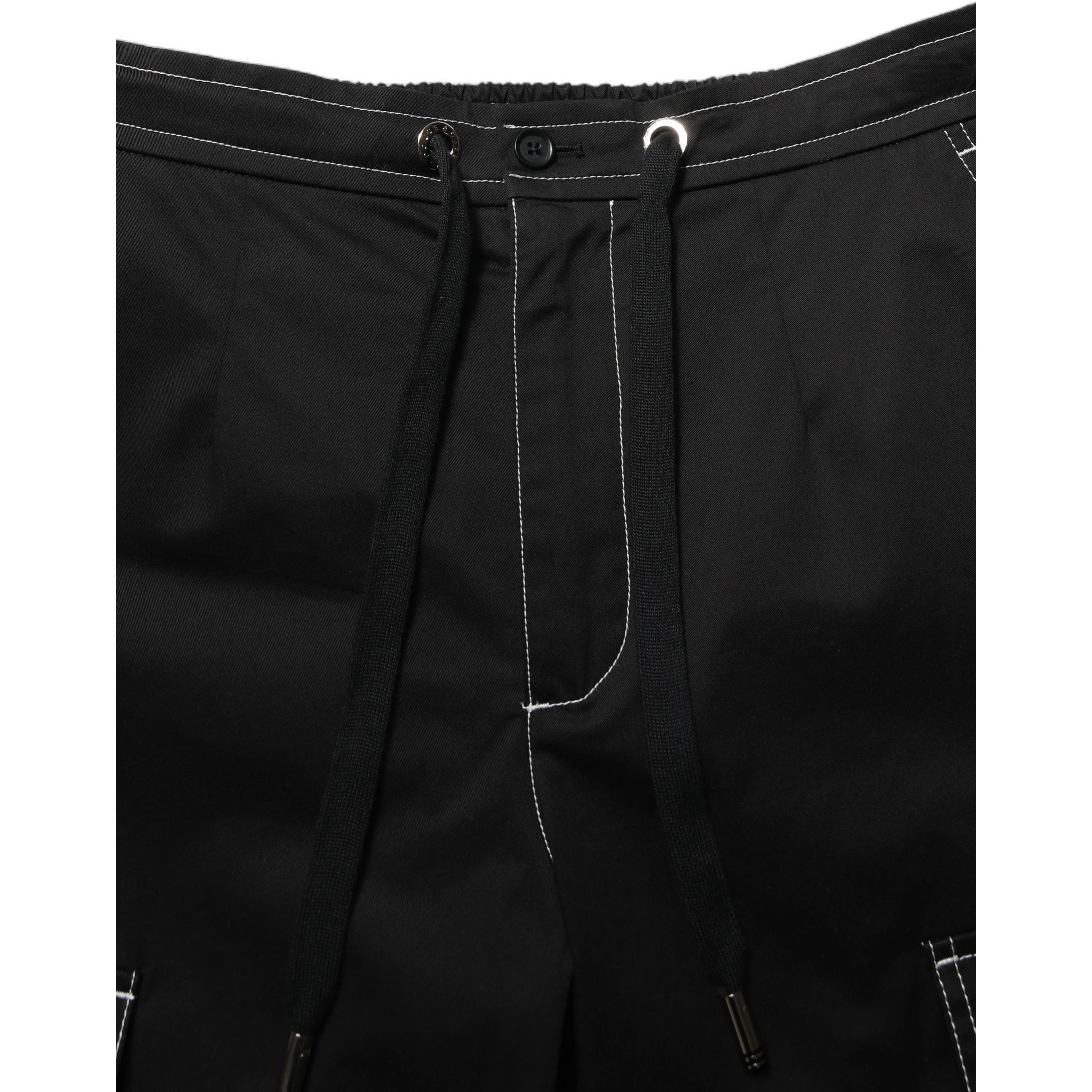 Black Vibe Cargo High Waist Straight Pants