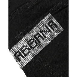Black Grace Rhinestone HighWaist Denim Jeans