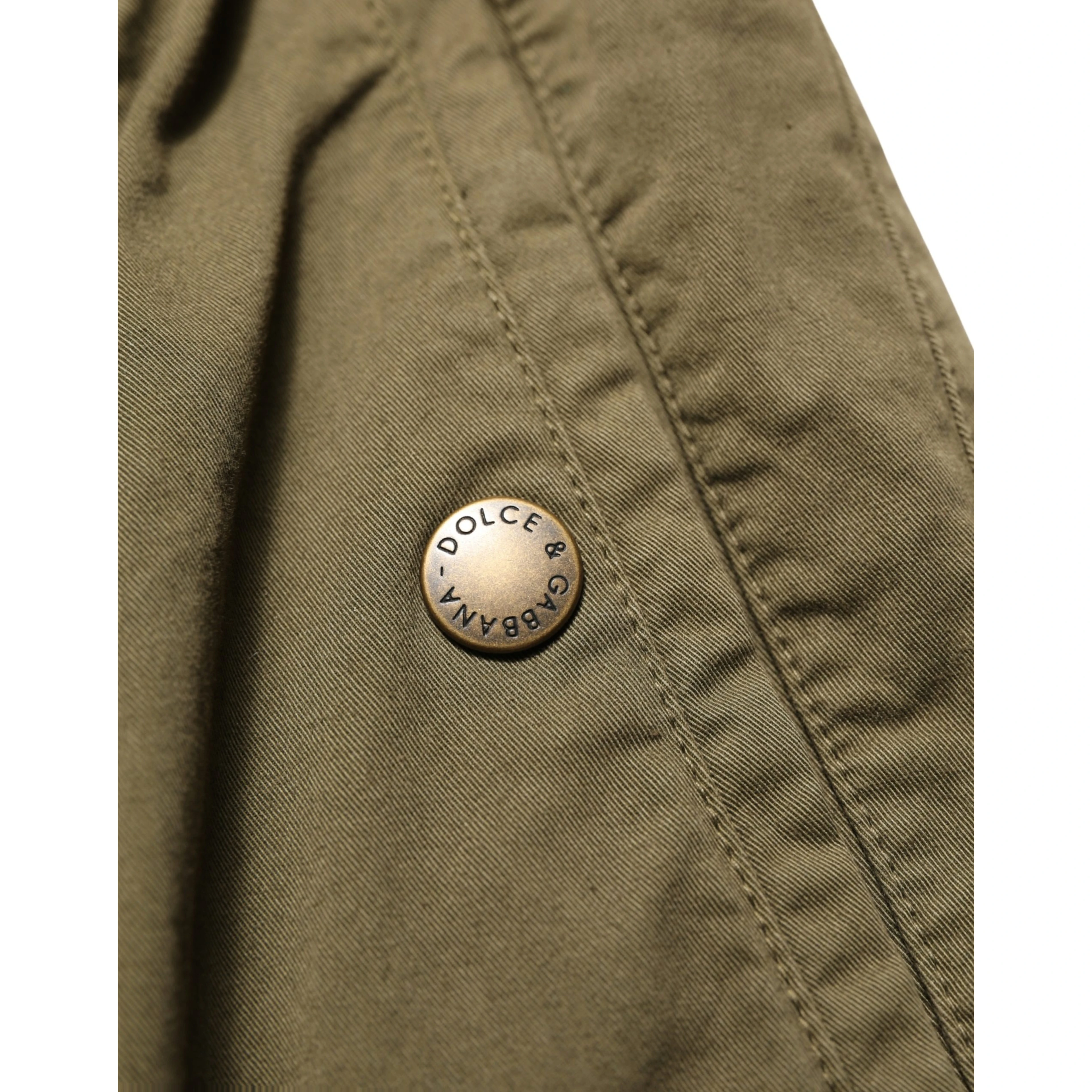 Olive Green High Waist Cargo Trouser Pants