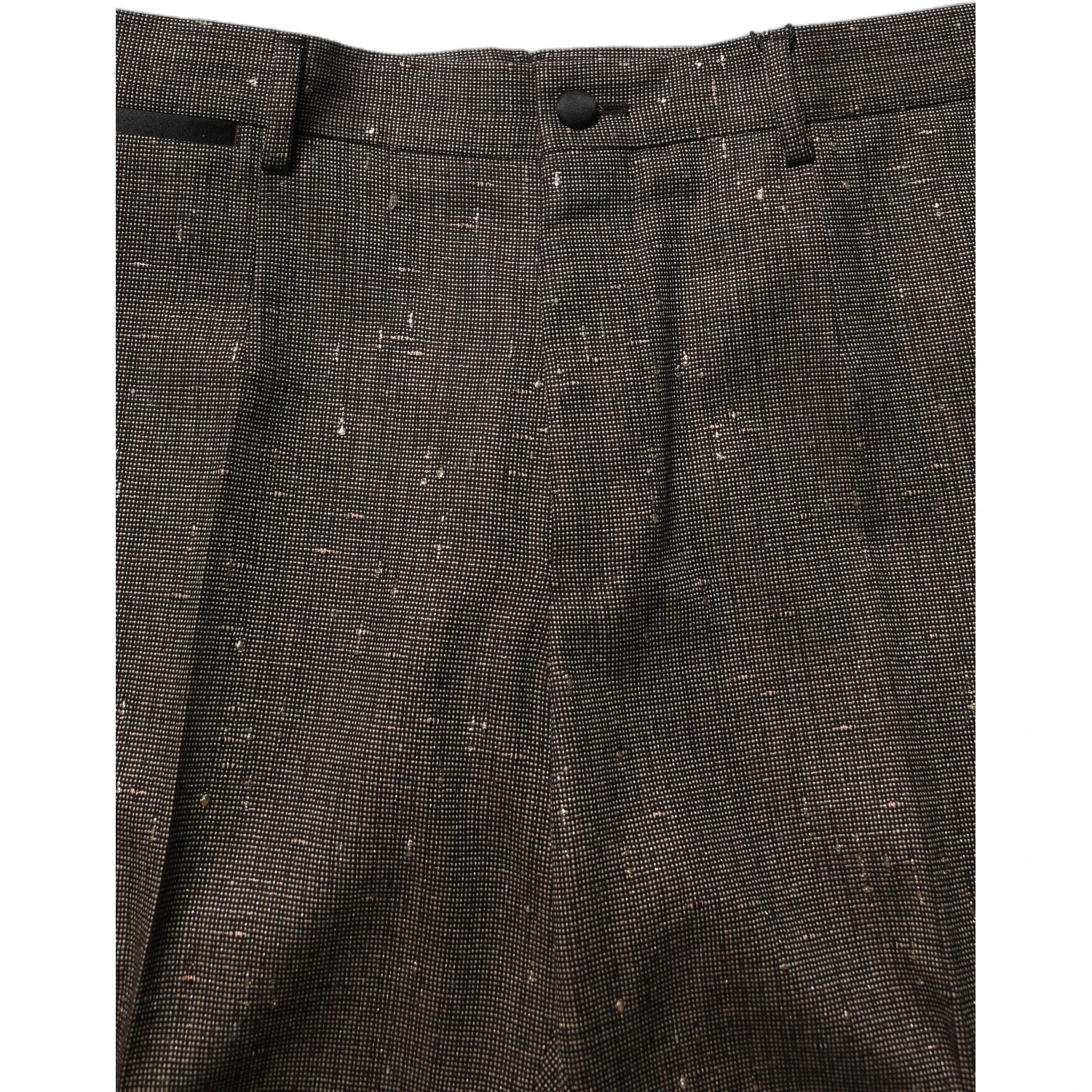 Dark Brown HighWaist Tapered Trouser Pants