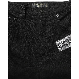 Black Grace Rhinestone HighWaist Denim Jeans