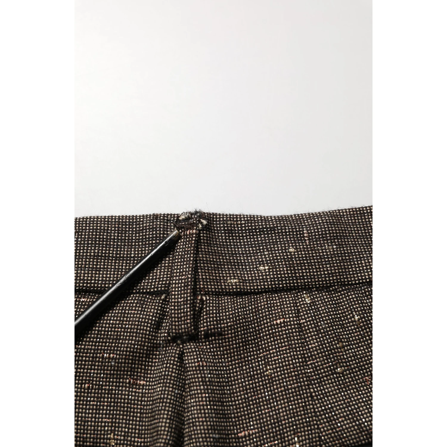 Dark Brown HighWaist Tapered Trouser Pants