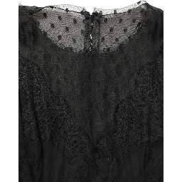 Black Lace Trim Sleeveless A-line Mini Dress