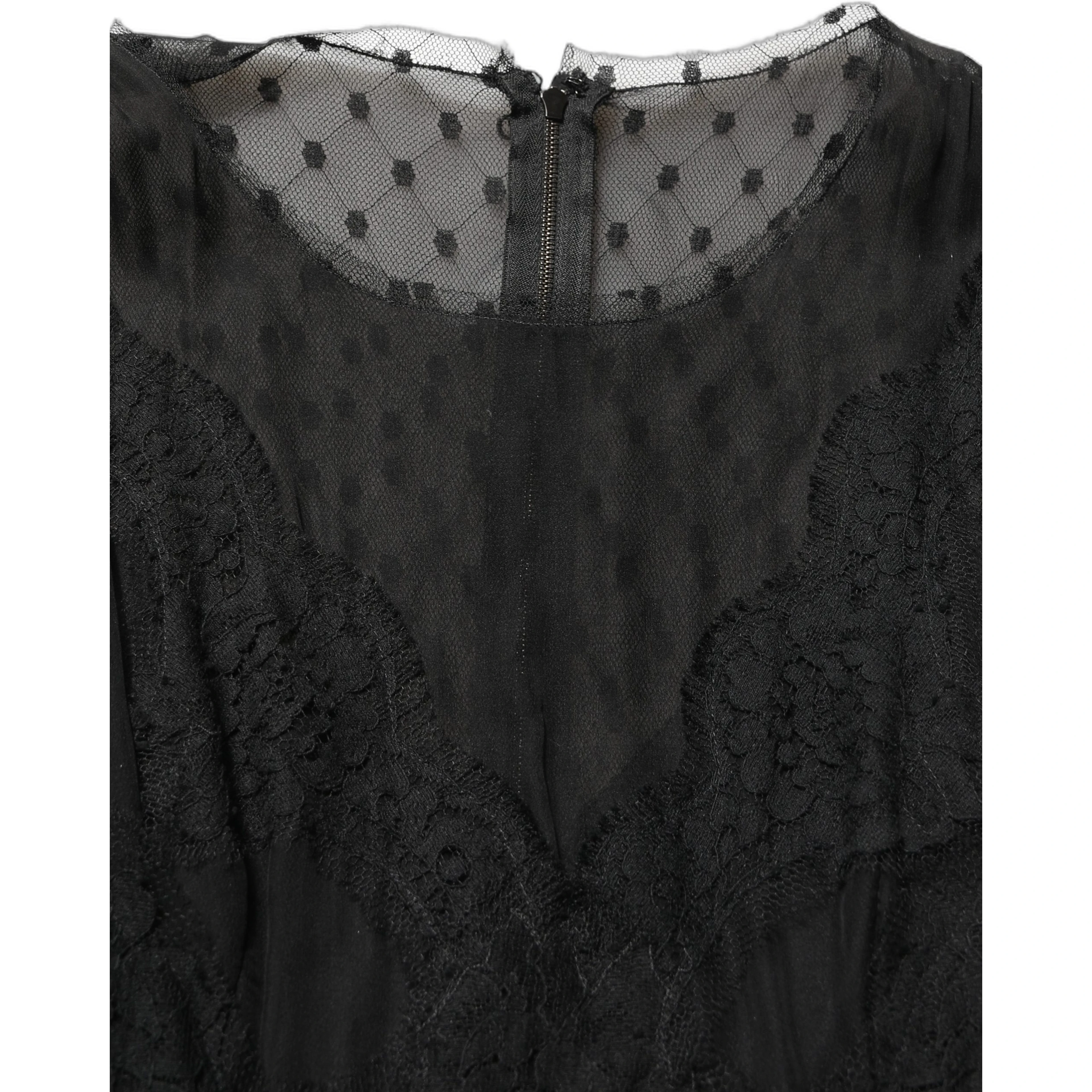 Black Lace Trim Sleeveless A-line Mini Dress