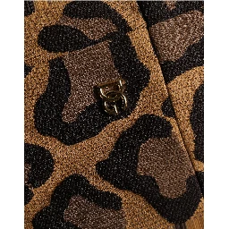 Brown LeopardPrint Flared A-line Mini Dress