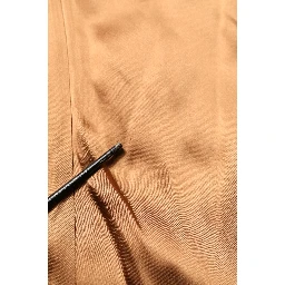 Brown Satin Acetate Wrap Sheath Mini Belted Dress