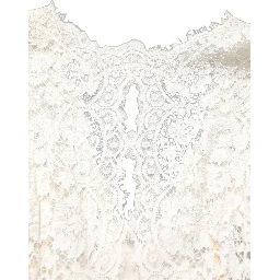 White Lace Viscose Sheath Long Gown Dress