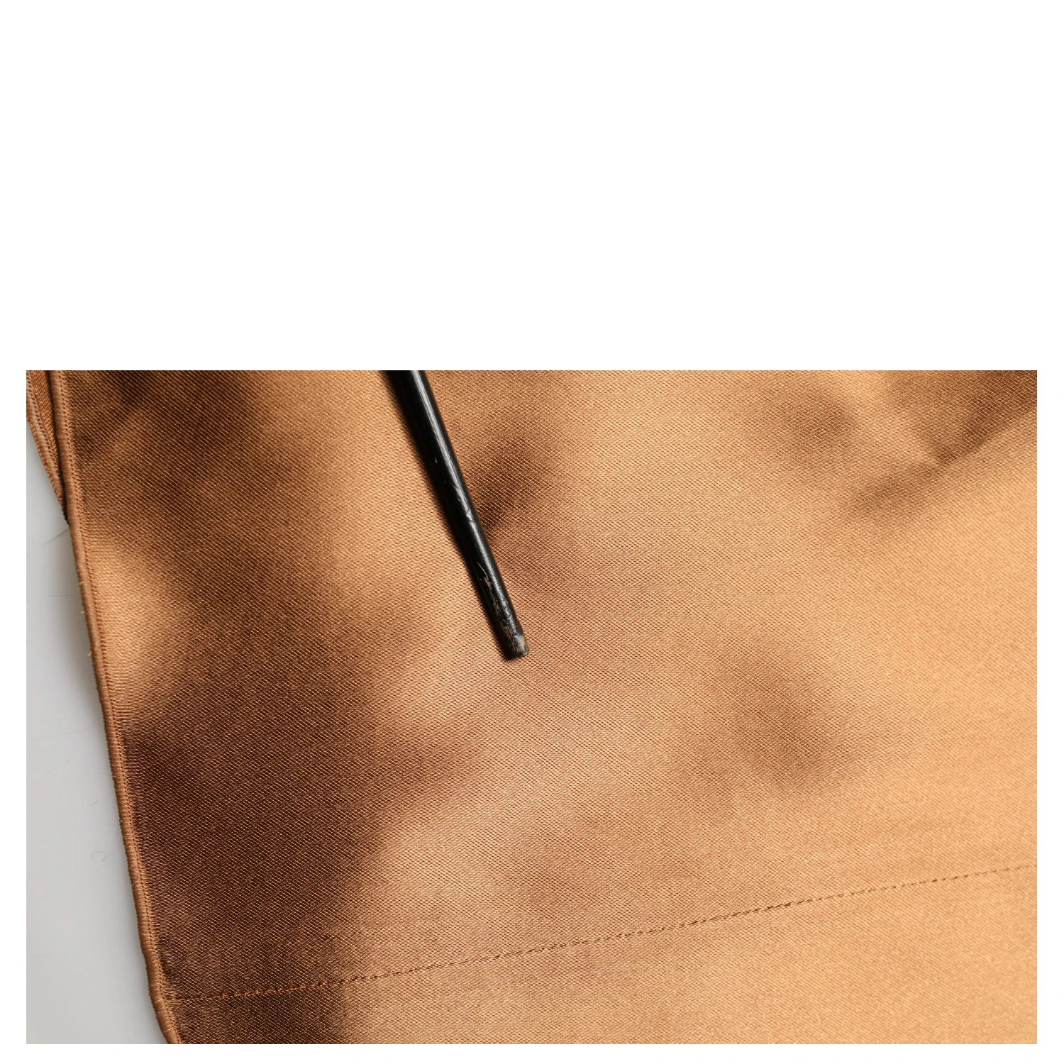 Brown Satin Acetate Wrap Sheath Mini Belted Dress