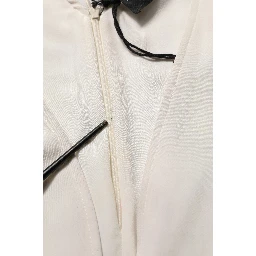 White Black Plunging Neck Sleeveless Bodysuit Dress