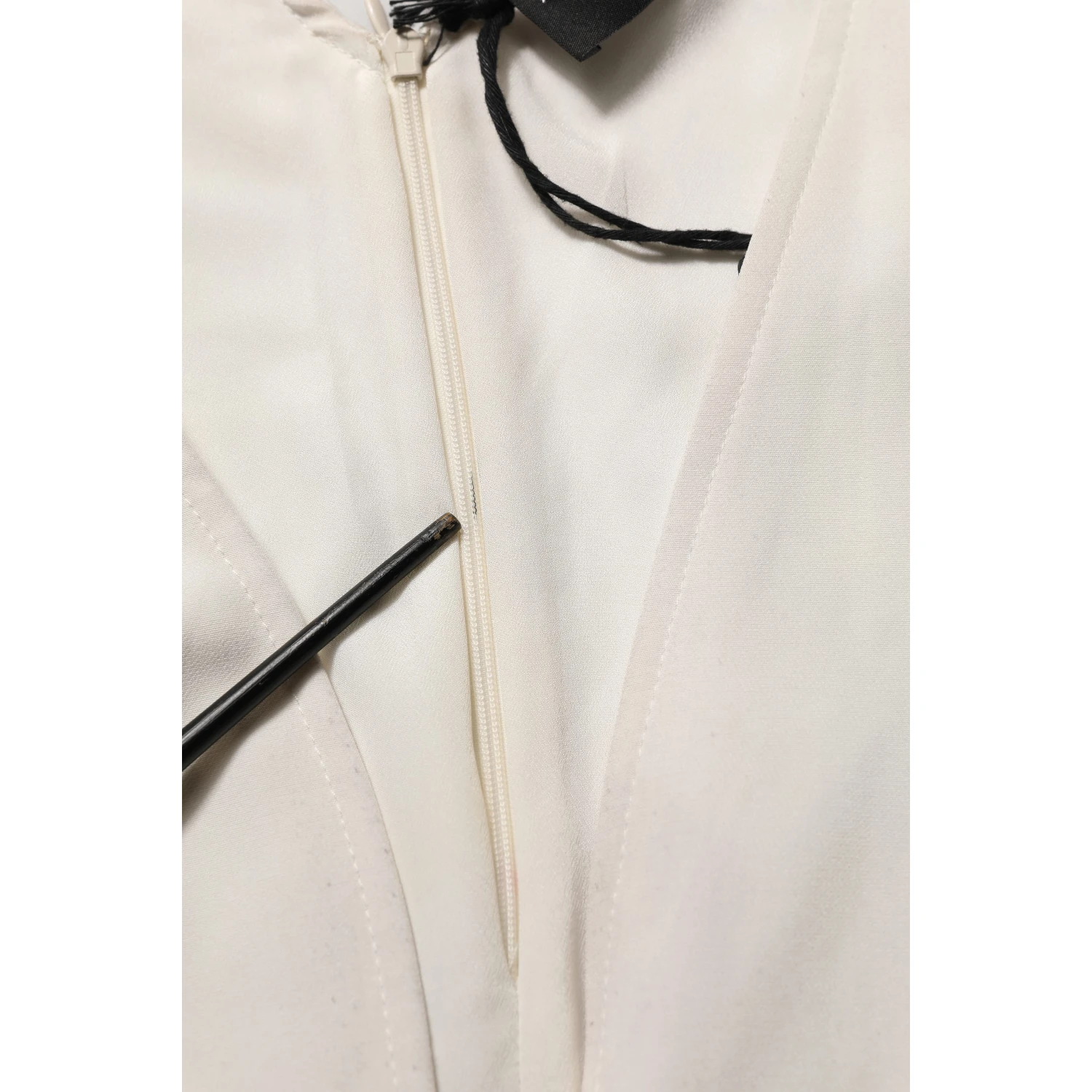 White Black Plunging Neck Sleeveless Bodysuit Dress