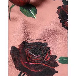 Dusty Pink Silk Floral Strapless Maxi Dress