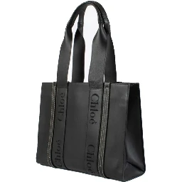 Black Leather Tote Bag