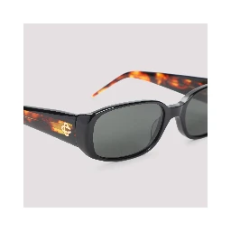 Casablanca Oval Stripe Acetate Sunglasses