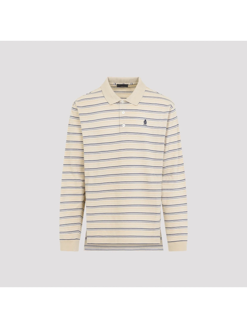 Prada Striped Piqué Polo