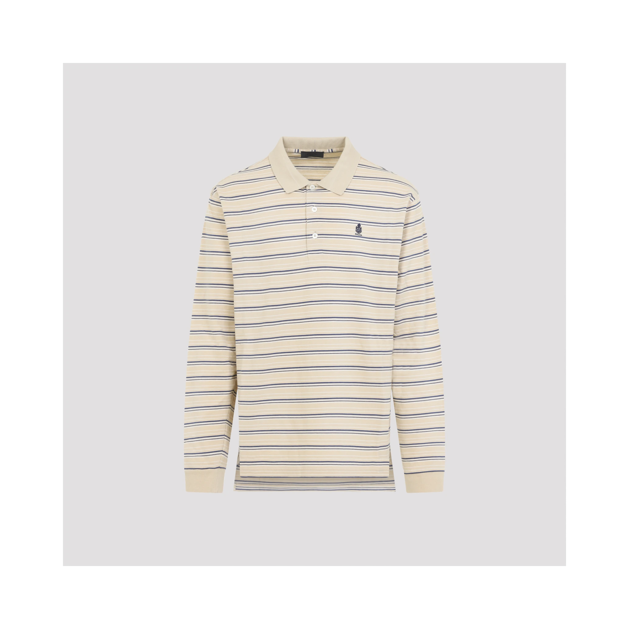 Prada Striped Piqué Polo