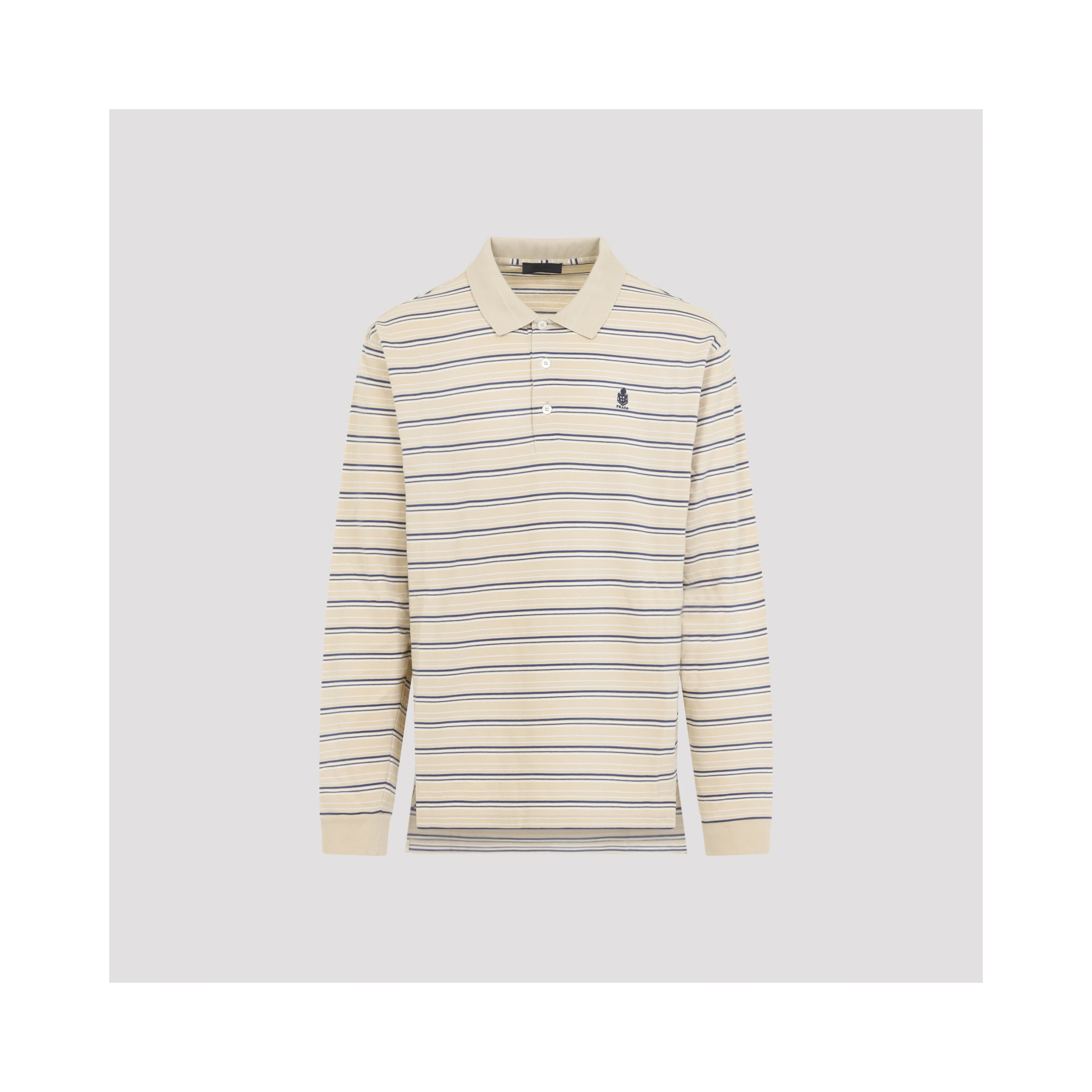 Prada Striped Piqué Polo