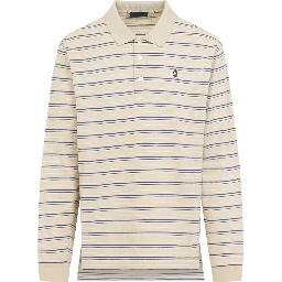 Prada Striped Piqué Polo