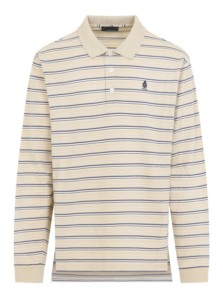 Prada Striped Piqué Polo alternative