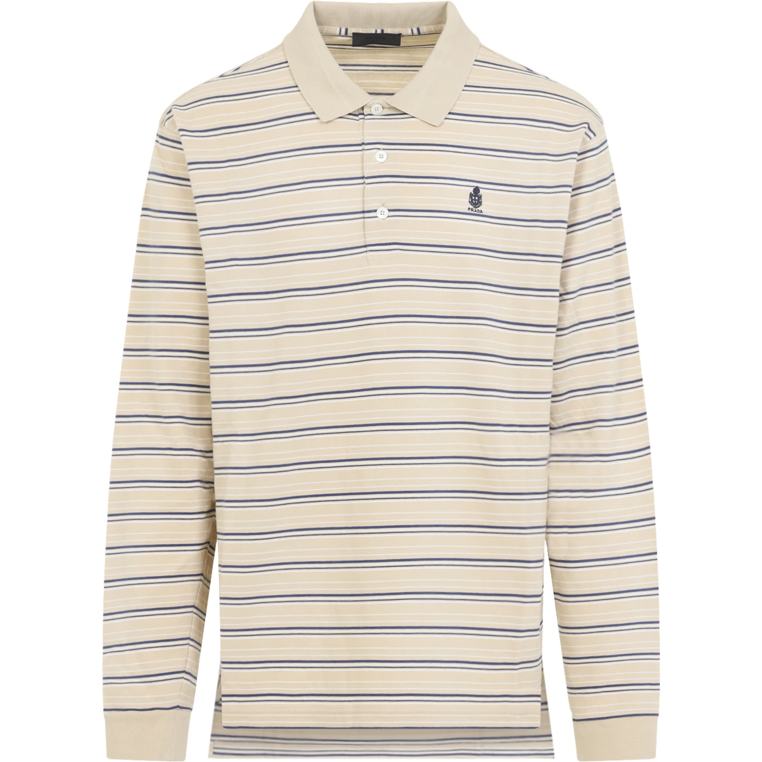 Prada Striped Piqué Polo