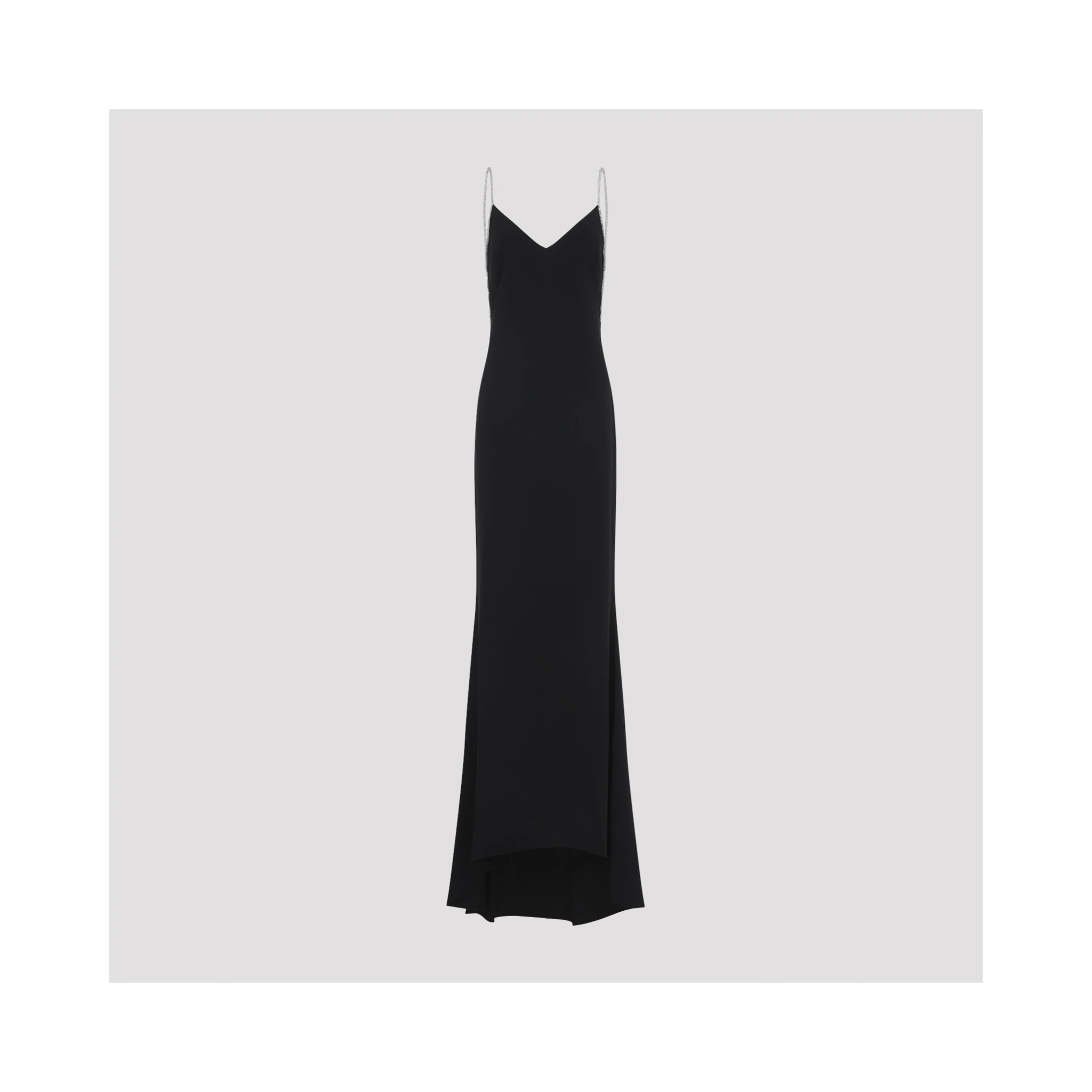 Tom Ford Crystal Chain Embroidery Satin Dress