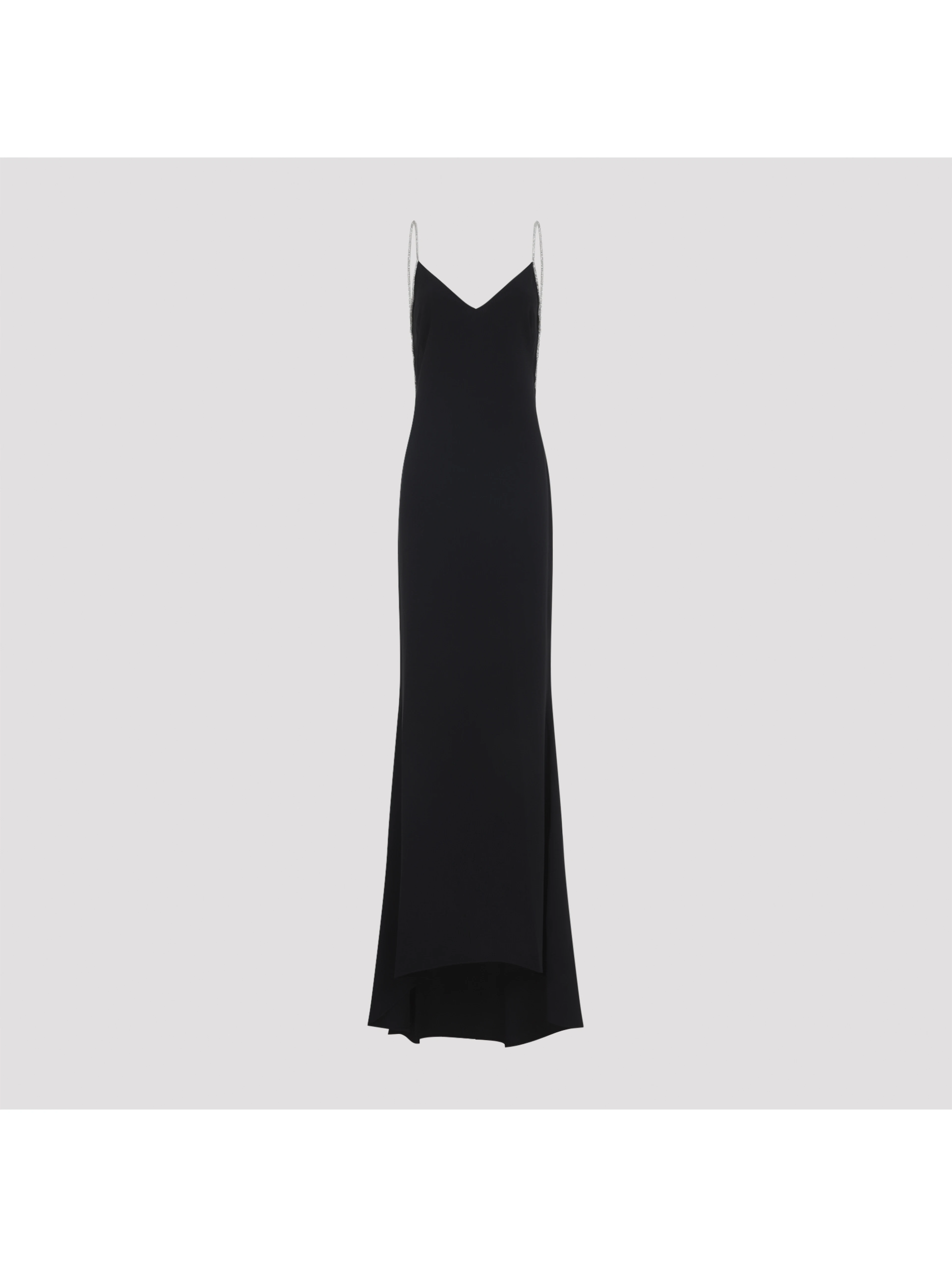 Tom Ford Crystal Chain Embroidery Satin Dress