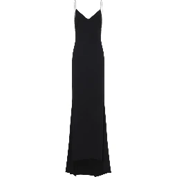 Tom Ford Crystal Chain Embroidery Satin Dress