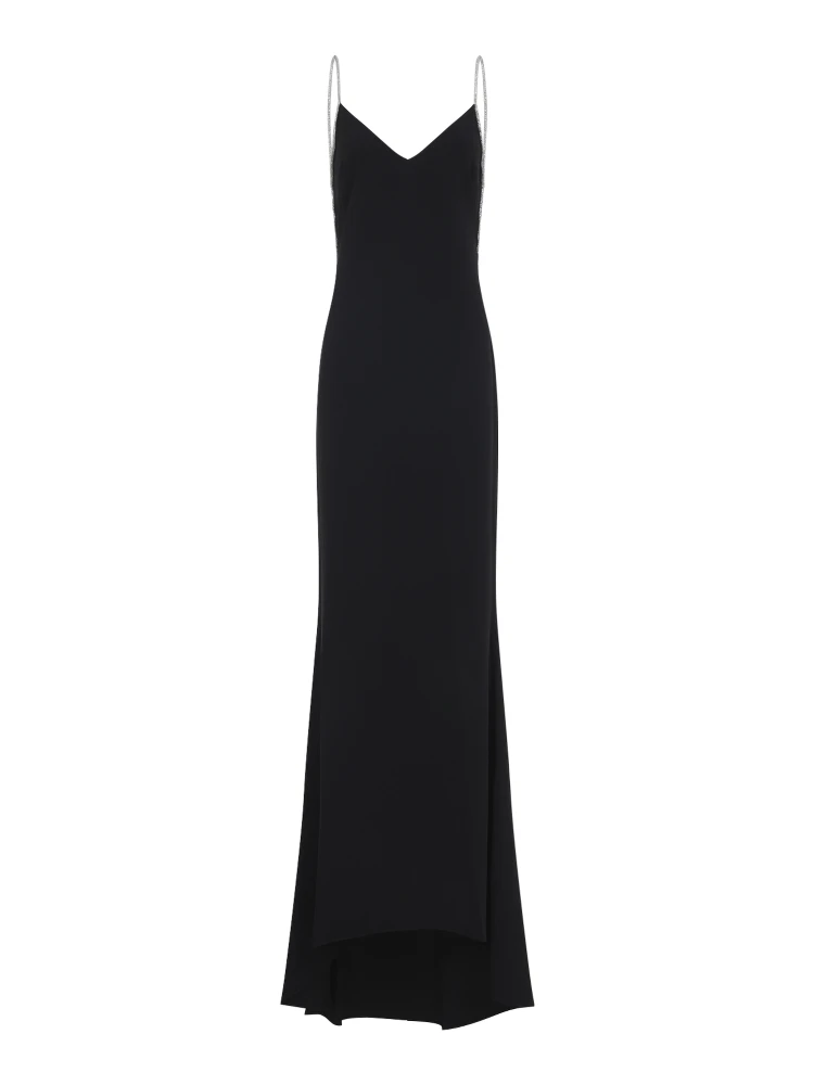 Tom Ford Crystal Chain Embroidery Satin Dress alternative