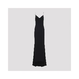 Tom Ford Crystal Chain Embroidery Satin Dress