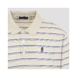 Prada Striped Piqué Polo